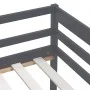Estructura de cama madera maciza pino gris oscuro 90x200 cm de vidaXL, Camas y somieres - Ref: Foro24-322055, Precio: 129,57 ...
