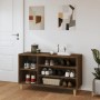 Mueble zapatero madera contrachapada roble marrón 102x36x60 cm