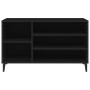 Mueble zapatero madera contrachapada negro 102x36x60 cm