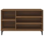 Mueble zapatero madera contrachapada roble marrón 102x36x60 cm