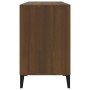 Mueble zapatero madera contrachapada roble marrón 102x36x60 cm
