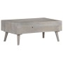 Solid gray rough mango wood coffee table 100x60x40 cm by vidaXL, Coffee table - Ref: Foro24-321808, Price: 156,05 €, Discount: %