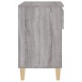 Mueble zapatero madera contrachapada gris Sonoma 70x36x60 cm