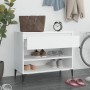 Mueble zapatero madera contrachapada blanco 70x36x60 cm