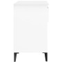 Mueble zapatero madera contrachapada blanco 70x36x60 cm