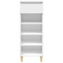 Mueble zapatero madera contrachapada blanco 40x36x105 cm
