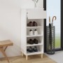 Mueble zapatero madera contrachapada blanco 40x36x105 cm