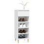 Mueble zapatero madera contrachapada blanco 40x36x105 cm