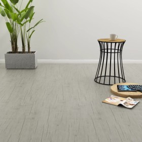 Lamas para suelo autoadhesivas PVC roble lavado 4,46 m² 3 mm