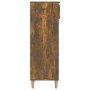 Mueble zapatero madera contrachapada roble ahumado 40x36x105 cm