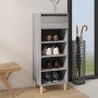 Mueble zapatero madera contrachapada gris Sonoma 40x36x105 cm