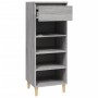 Mueble zapatero madera contrachapada gris Sonoma 40x36x105 cm