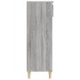 Mueble zapatero madera contrachapada gris Sonoma 40x36x105 cm