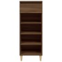 Mueble zapatero madera contrachapada roble marrón 40x36x105 cm