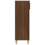 Mueble zapatero madera contrachapada roble marrón 40x36x105 cm