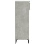 Mueble zapatero madera contrachapada gris hormigón 40x36x105 cm
