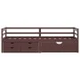Bett mit Schubladen und dunkelbraunem Kiefernholzschrank 90x200 cm von vidaXL, Betten und Lattenroste - Ref: Foro24-322059, P...