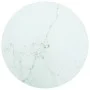White tempered glass marble design table top Ø30x0.8 cm by vidaXL, Table tops - Ref: Foro24-322245, Price: 18,51 €, Discount: %