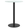 Weiße Tischplatte aus gehärtetem Glas und Marmor-Design, Ø30 x 0,8 cm von vidaXL, Tischplatten - Ref: Foro24-322245, Preis: 1...