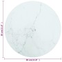White tempered glass marble design table top Ø30x0.8 cm by vidaXL, Table tops - Ref: Foro24-322245, Price: 18,68 €, Discount: %