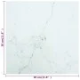 Marmor-Design-Tischplatte, weißes gehärtetes Glas, 30 x 30 cm, 6 mm von vidaXL, Tischplatten - Ref: Foro24-322252, Preis: 18,...