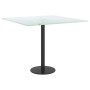 Tablero mesa diseño mármol vidrio templado blanco 50x50 cm 6 mm