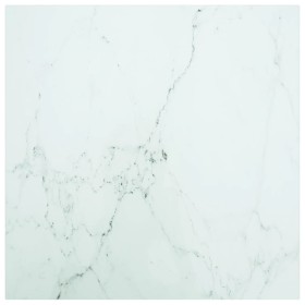 Marble design table top white tempered glass 60x60 cm 6 mm by vidaXL, Table tops - Ref: Foro24-322255, Price: 46,91 €, Discou...