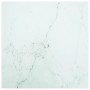 Marmor-Design-Tischplatte, weißes gehärtetes Glas, 60 x 60 cm, 6 mm von vidaXL, Tischplatten - Ref: Foro24-322255, Preis: 46,...