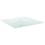 Marmor-Design-Tischplatte, weißes gehärtetes Glas, 60 x 60 cm, 6 mm von vidaXL, Tischplatten - Ref: Foro24-322255, Preis: 46,...