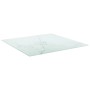 Tablero mesa diseño mármol vidrio templado blanco 