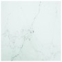 Marble design table with white tempered glass top 70x70 cm 6 mm by vidaXL, Table tops - Ref: Foro24-322256, Price: 47,32 €, D...