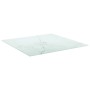 Marble design table with white tempered glass top 70x70 cm 6 mm by vidaXL, Table tops - Ref: Foro24-322256, Price: 47,32 €, D...