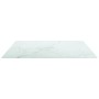 Marble design table with white tempered glass top 70x70 cm 6 mm by vidaXL, Table tops - Ref: Foro24-322256, Price: 47,32 €, D...