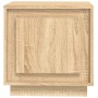 Mesita de noche madera contrachapada roble sonoma 44x35x45 cm