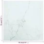 Marble design table with white tempered glass top 70x70 cm 6 mm by vidaXL, Table tops - Ref: Foro24-322256, Price: 46,55 €, D...
