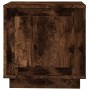 Mesita de noche madera contrachapada roble ahumado 44x35x45 cm