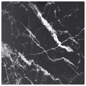 Black tempered glass marble design table board 30x30 cm 6 mm by vidaXL, Table tops - Ref: Foro24-322268, Price: 14,92 €, Disc...