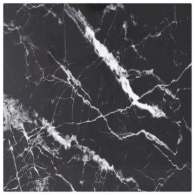 Tischplatte Marmor Design schwarzes gehärtetes Glas 30x30 cm 6 mm von vidaXL, Tischplatten - Ref: Foro24-322268, Preis: 15,60...