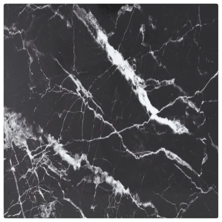 Black tempered glass marble design table board 30x30 cm 6 mm by vidaXL, Table tops - Ref: Foro24-322268, Price: 14,92 €, Disc...