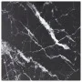 Black tempered glass marble design table board 30x30 cm 6 mm by vidaXL, Table tops - Ref: Foro24-322268, Price: 14,92 €, Disc...