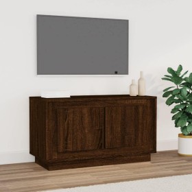 Mueble para TV madera contrachapada roble marrón 80x35x45 cm Mueble para TV madera contrachapada roble marrón 80x35x45 cm