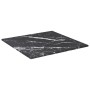 Black tempered glass marble design table board 30x30 cm 6 mm by vidaXL, Table tops - Ref: Foro24-322268, Price: 15,60 €, Disc...