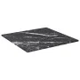 Black tempered glass marble design table board 30x30 cm 6 mm by vidaXL, Table tops - Ref: Foro24-322268, Price: 14,92 €, Disc...