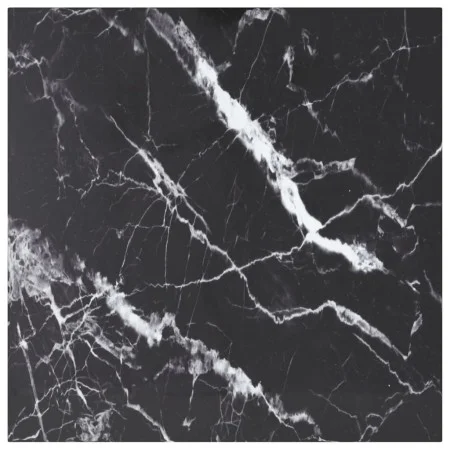 Marble design table top black tempered glass 60x60 cm 6 mm by vidaXL, Table tops - Ref: Foro24-322271, Price: 31,15 €, Discou...