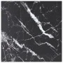 Marble design table top black tempered glass 60x60 cm 6 mm by vidaXL, Table tops - Ref: Foro24-322271, Price: 31,15 €, Discou...