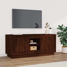 Mueble para TV madera contrachapada roble marrón 102x35x45 cm Mueble para TV madera contrachapada roble marrón 102x35x45 cm