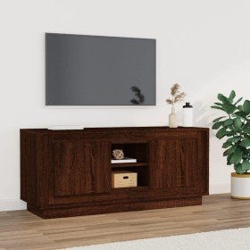 Mueble para TV madera contrachapada roble marrón 102x35x45 cm Mueble para TV madera contrachapada roble marrón 102x35x45 cm