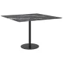 Marble design table top black tempered glass 60x60 cm 6 mm by vidaXL, Table tops - Ref: Foro24-322271, Price: 31,15 €, Discou...