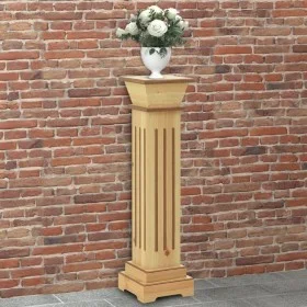 Support for square pillar plants light wood 17x17x66 cm MDF by vidaXL, Pot stands - Ref: Foro24-323968, Price: 62,36 €, Disco...