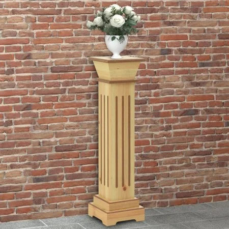 Support for square pillar plants light wood 17x17x66 cm MDF by vidaXL, Pot stands - Ref: Foro24-323968, Price: 62,36 €, Disco...